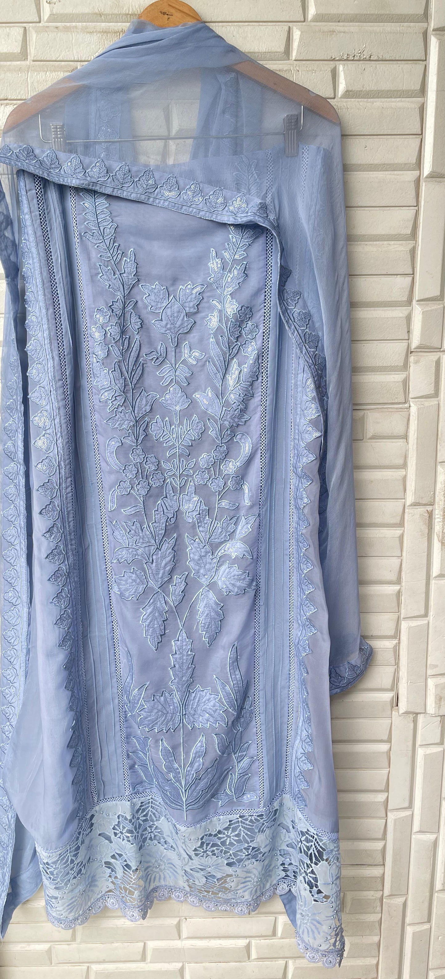 Organza unstitched ladies suit Rc17280