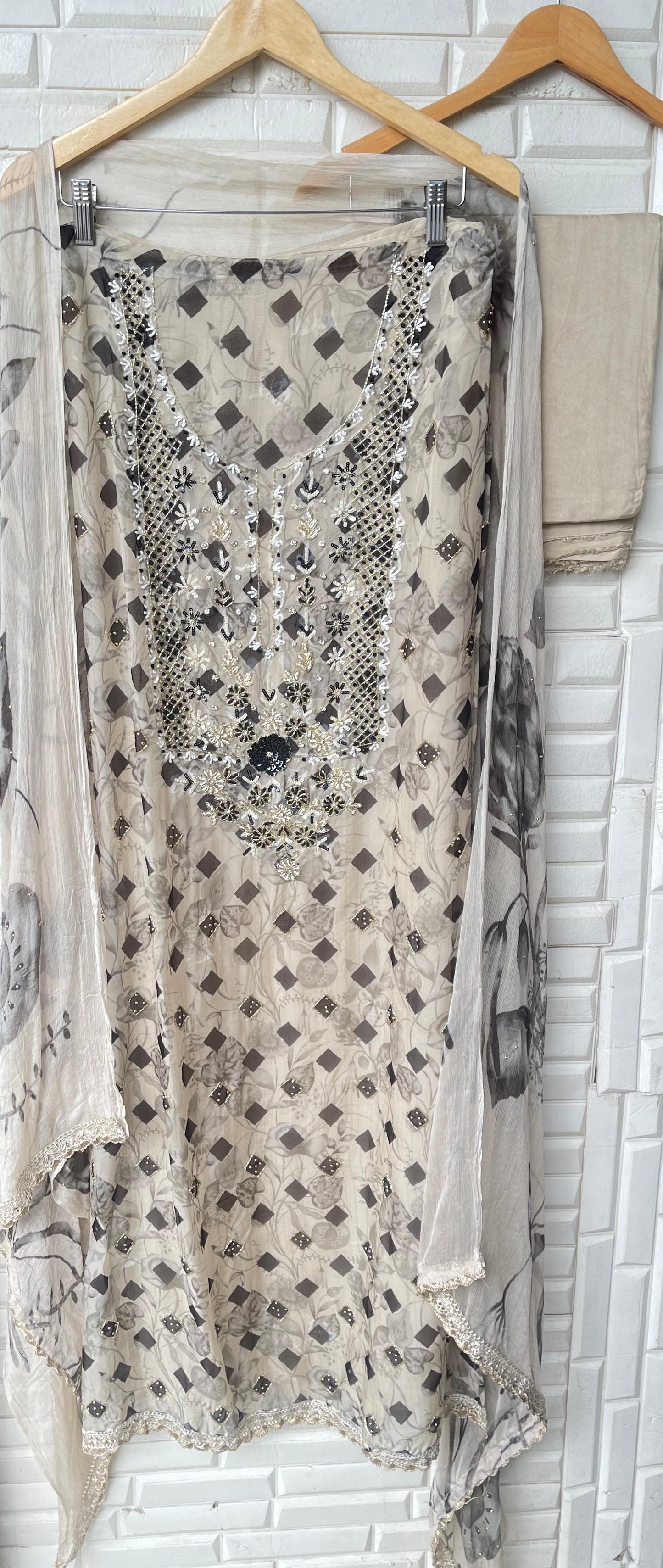 Organza unstitched ladies suit Rc17571 (a)