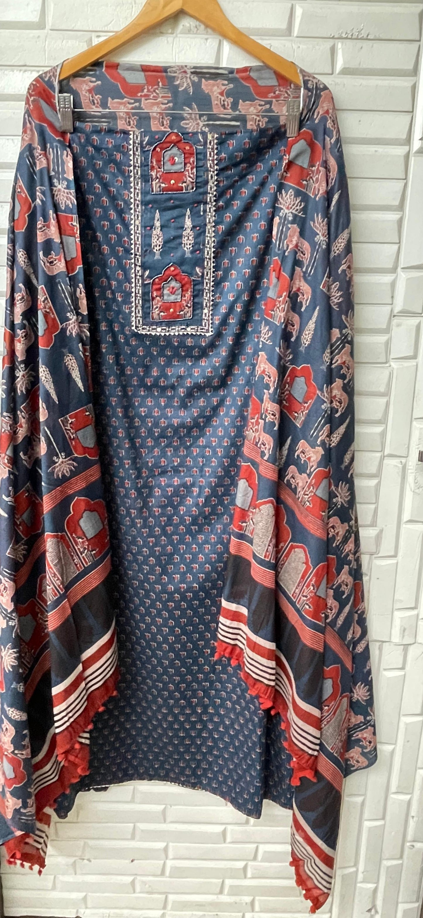Cotton unstitched ladies suit Rc17384 (b)