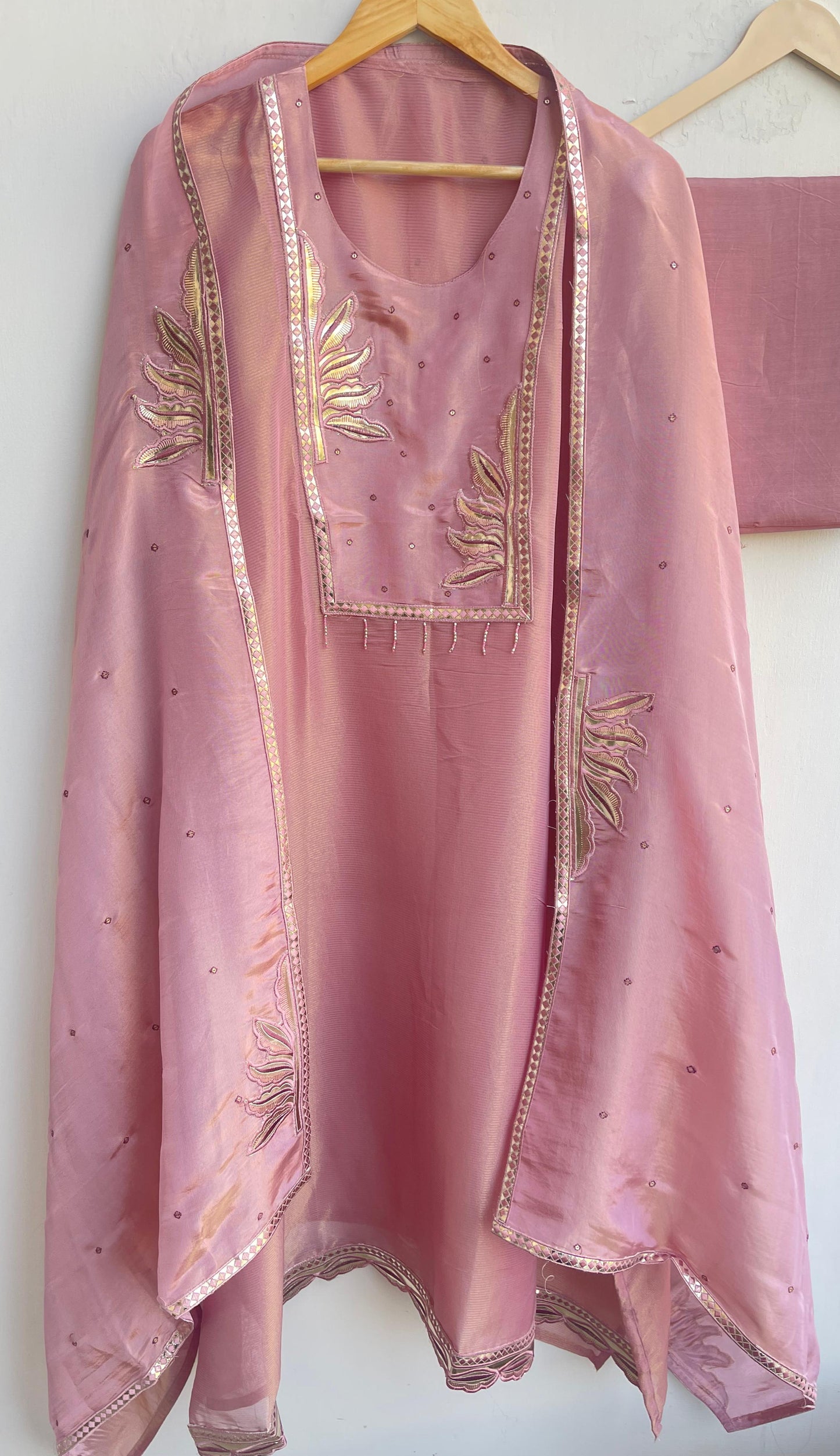 Shimmer silk unstitched ladies suit Rc17882 (c(