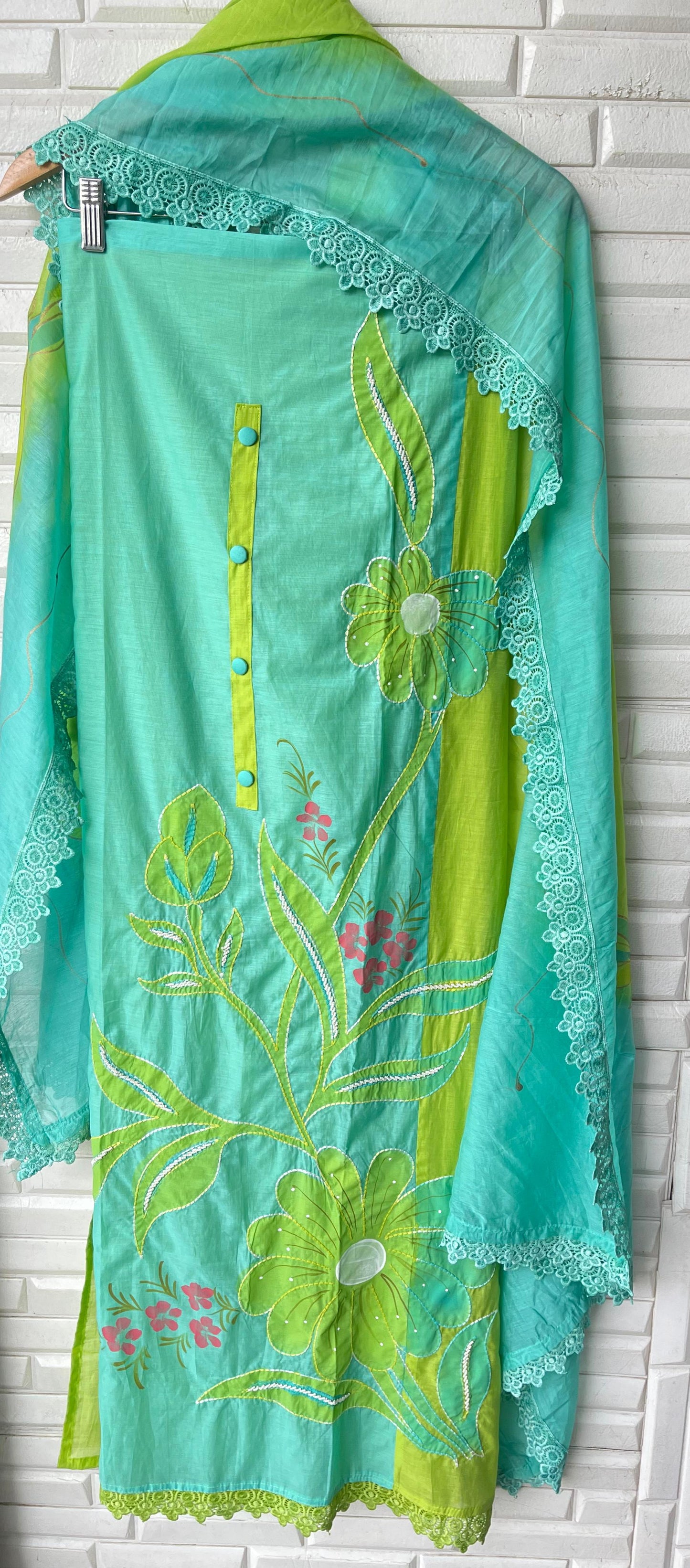 Mul chanderi unstitched ladies suit Rc17643