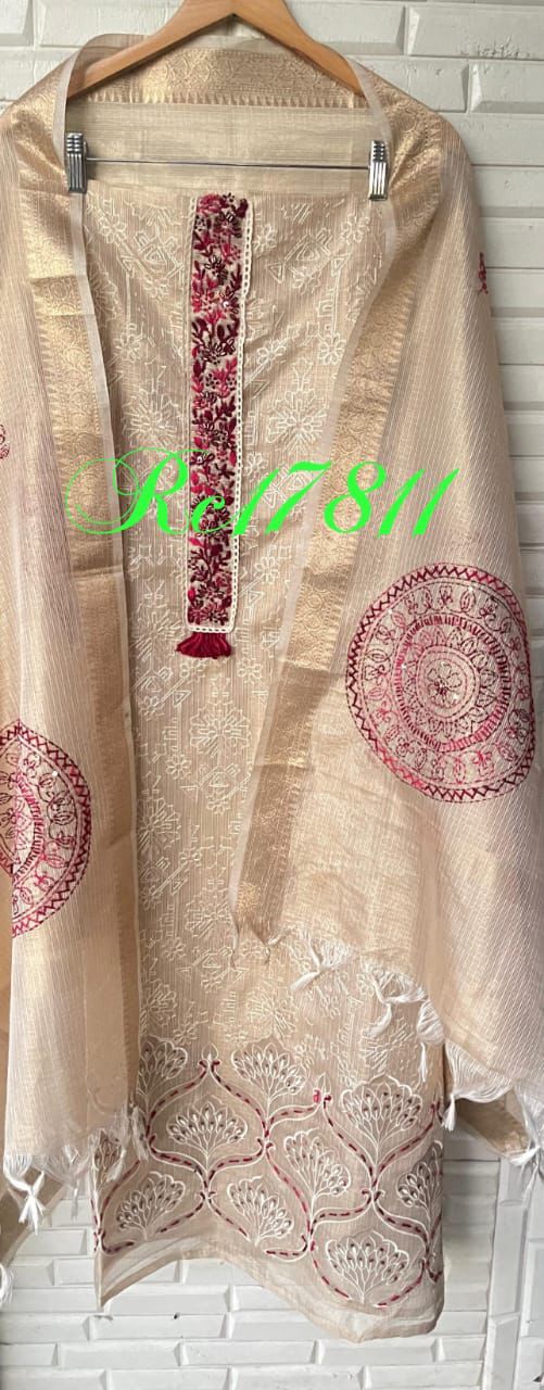 Shimmer kota doriya unstitched ladies suit Rc17811