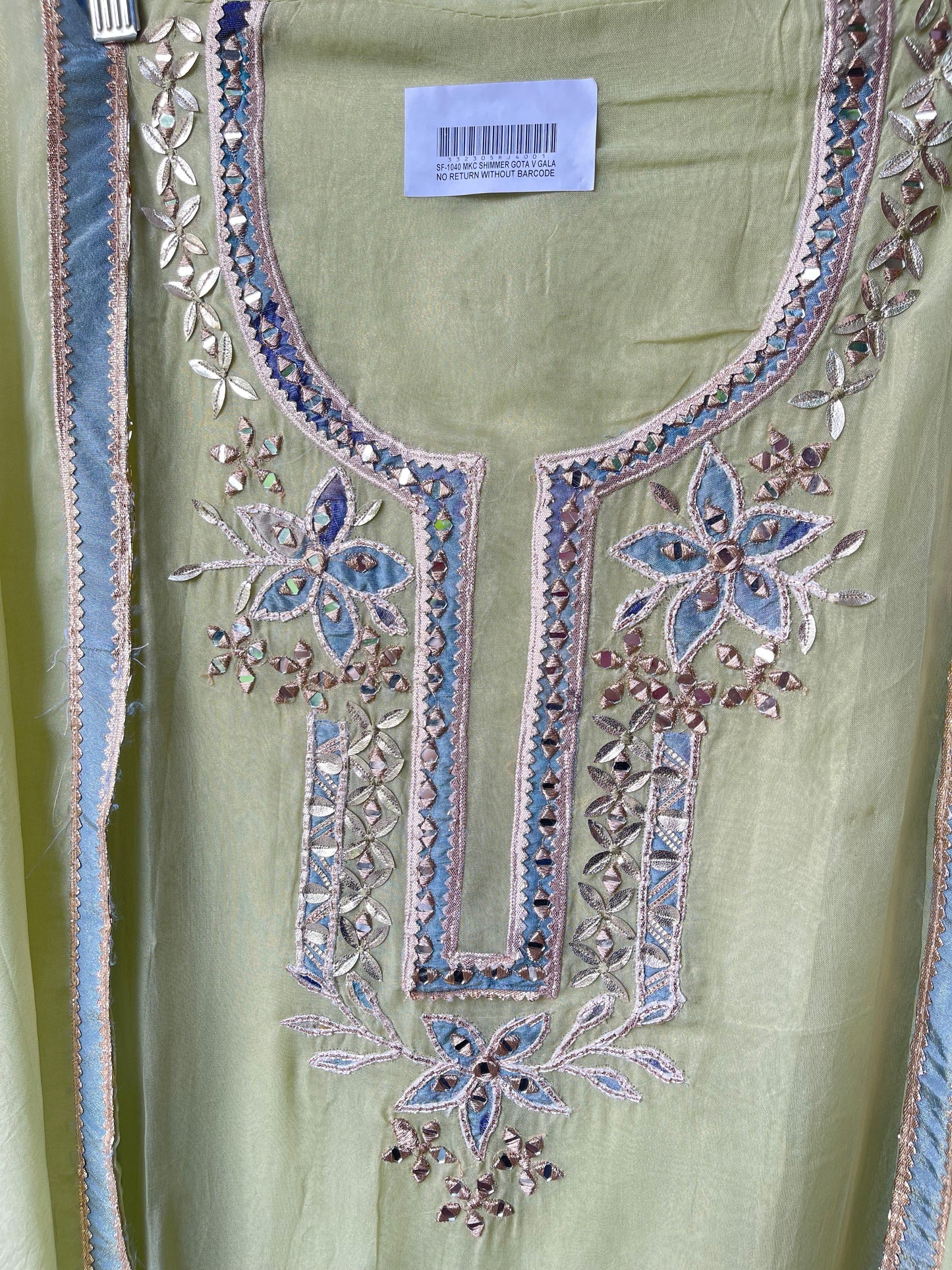 Shimmer organza unstitched ladies suit Rc17680