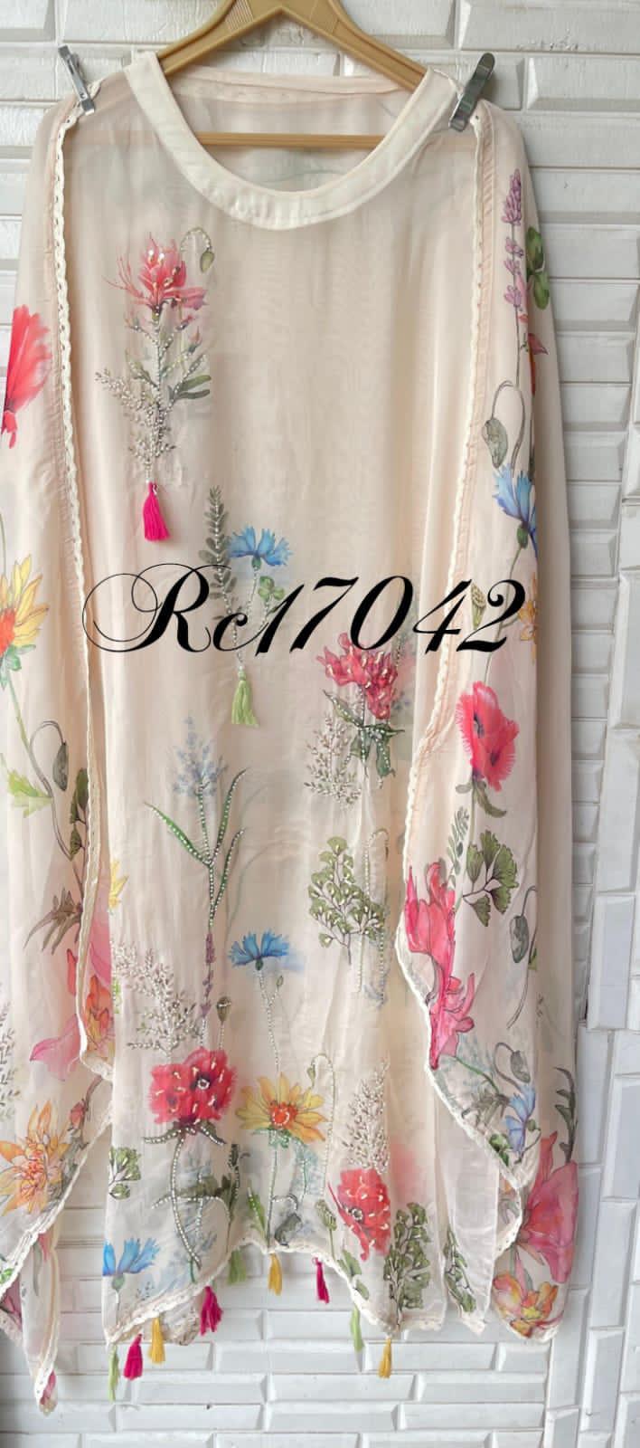 Organza unstitched ladies suit Rc17042