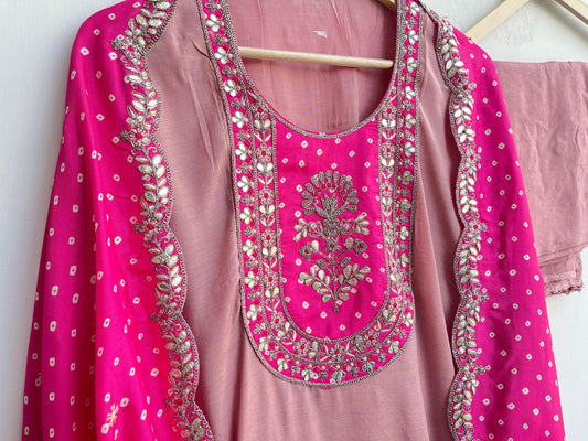 Silk fabric unstitched ladies suit Rc17873