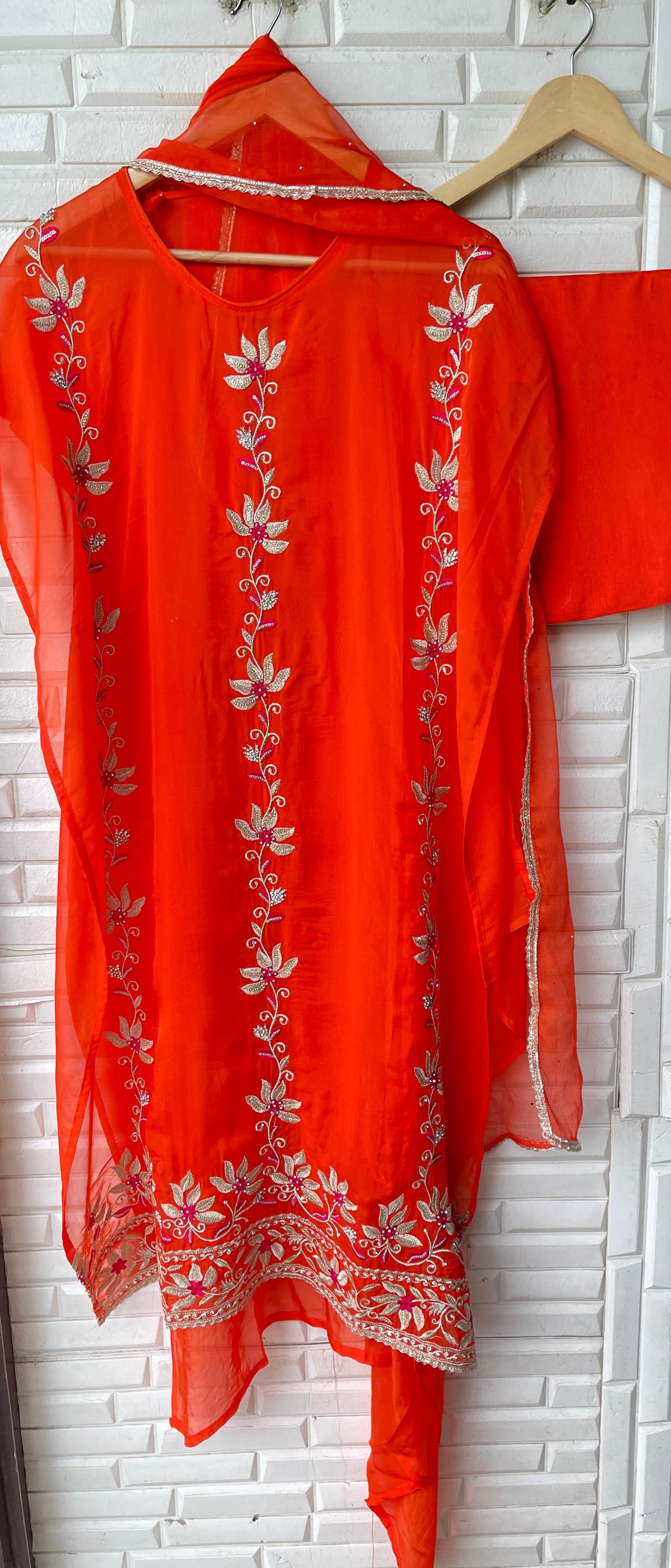 Organza unstitched ladies suit Rc17476 (a)