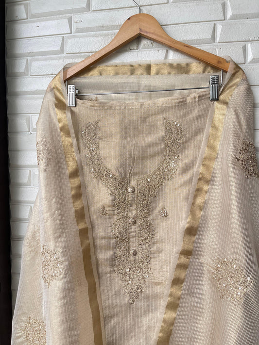 Shimmer Kora Silk Unstitched Ladies suit Rc 16073