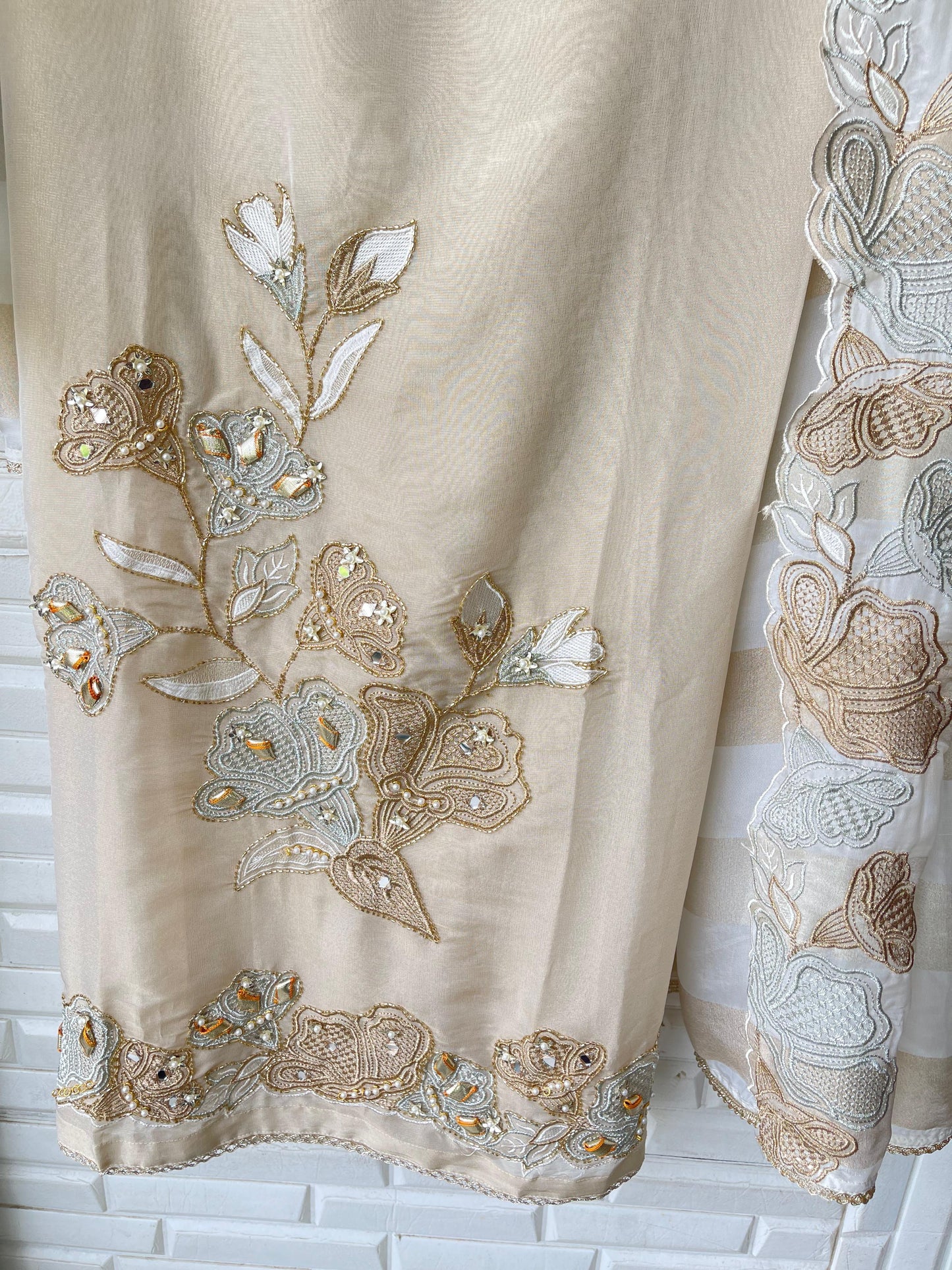 Shimmer silk unstitched ladies suit Rc17432