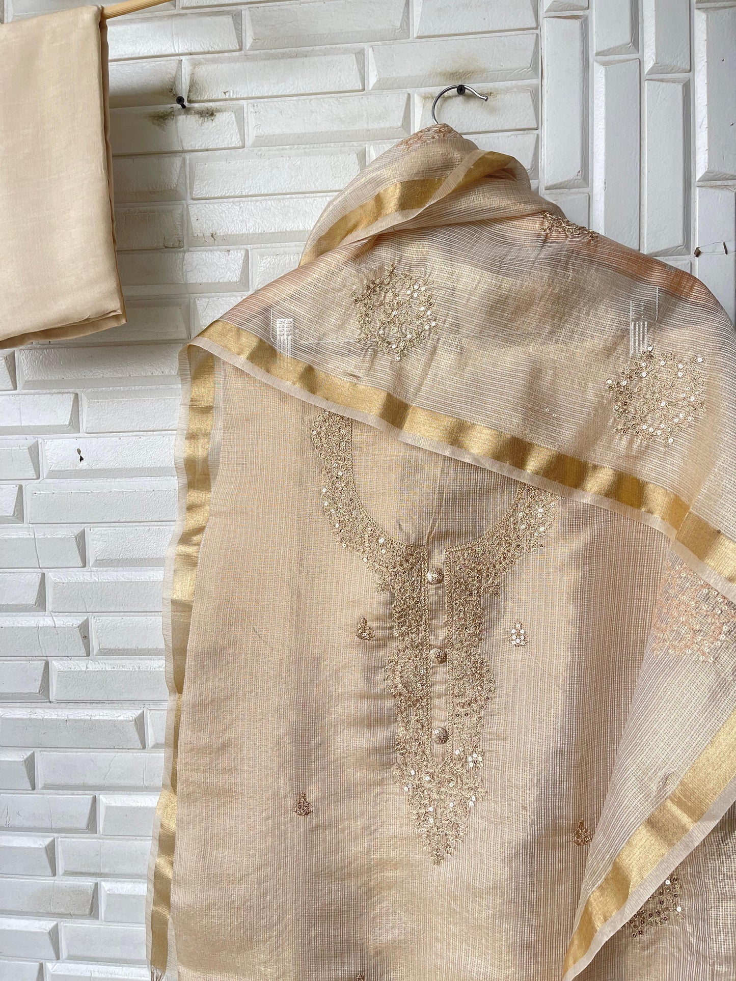 Shimmer Kora Silk Unstitched Ladies suit Rc 16073