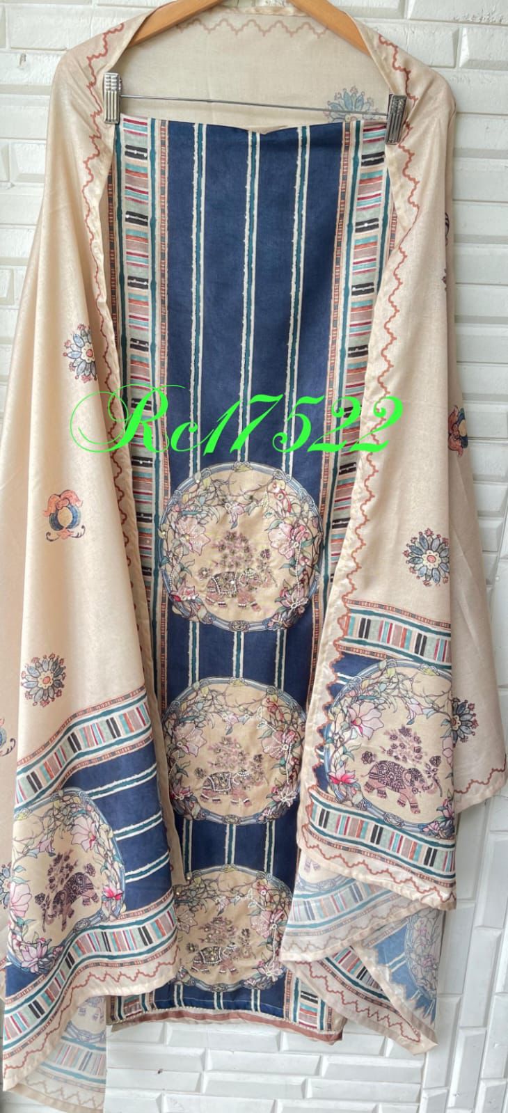 Tasser silk unstitched ladies suit Rc17522