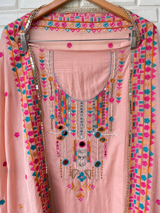 Mul chanderi unstitched ladies suit Rc17140 (b)