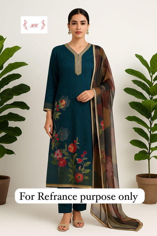 Burberry unstitched ladies suit Rc17619 (a)