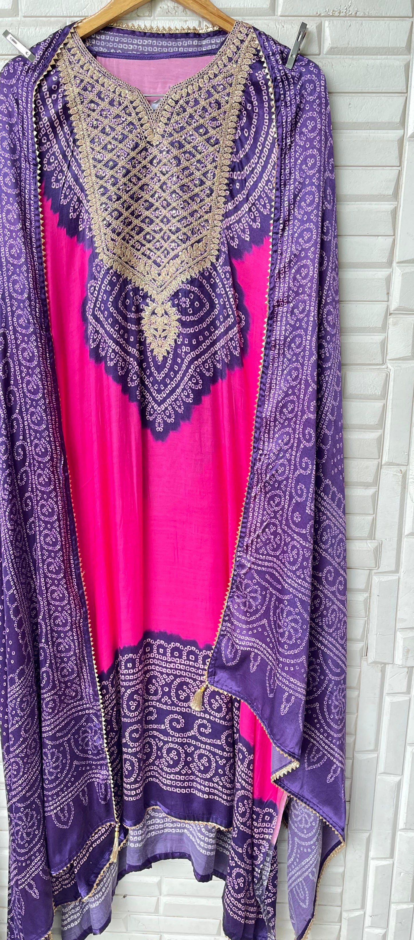 Silk unstitched ladies suit Rc17341