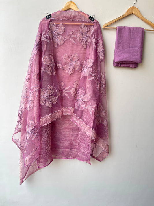 Crushed shimmer tissue ladies unstitched suit Rc19305 (b)