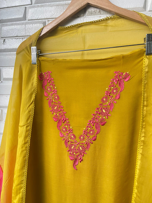 Organza unstitched ladies suit Rc17294 (a)