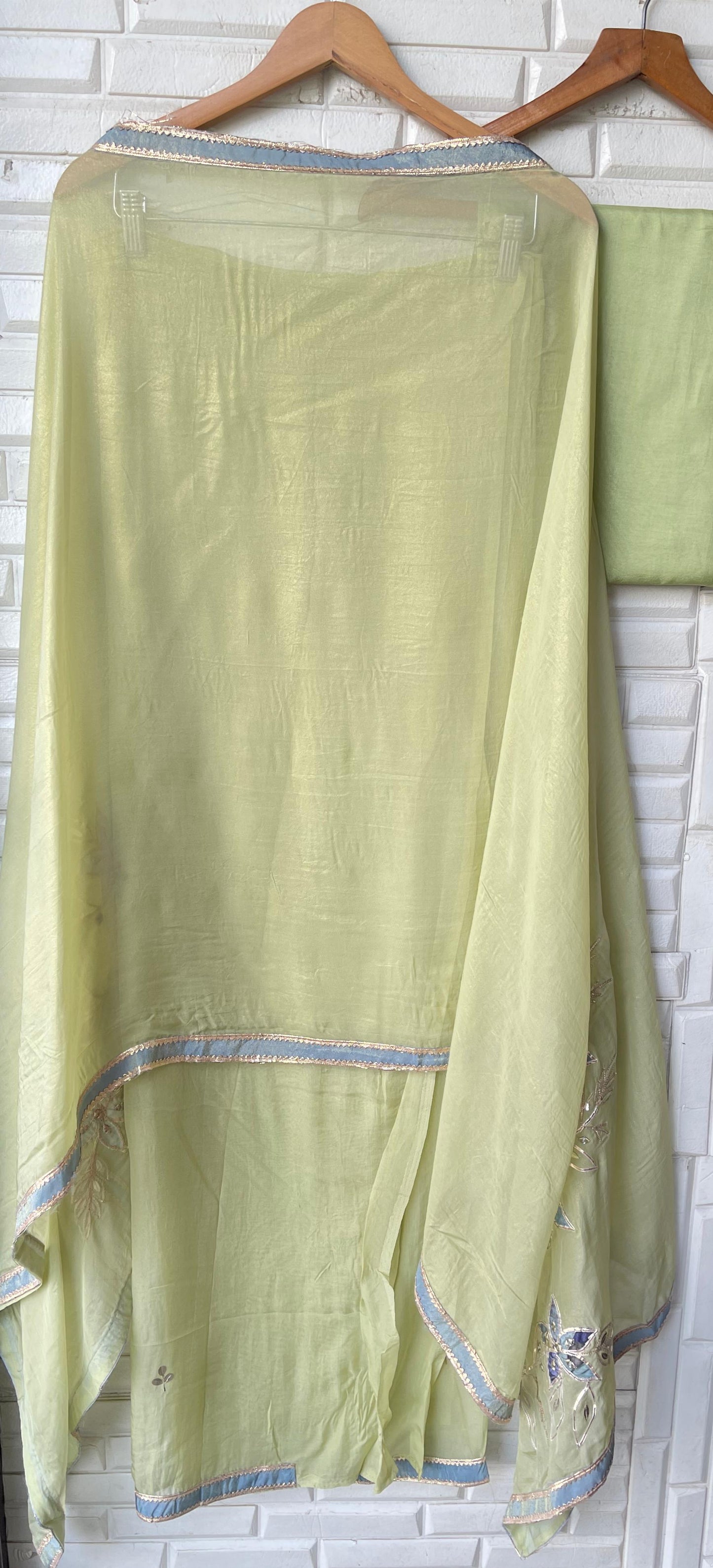 Shimmer organza unstitched ladies suit Rc17680