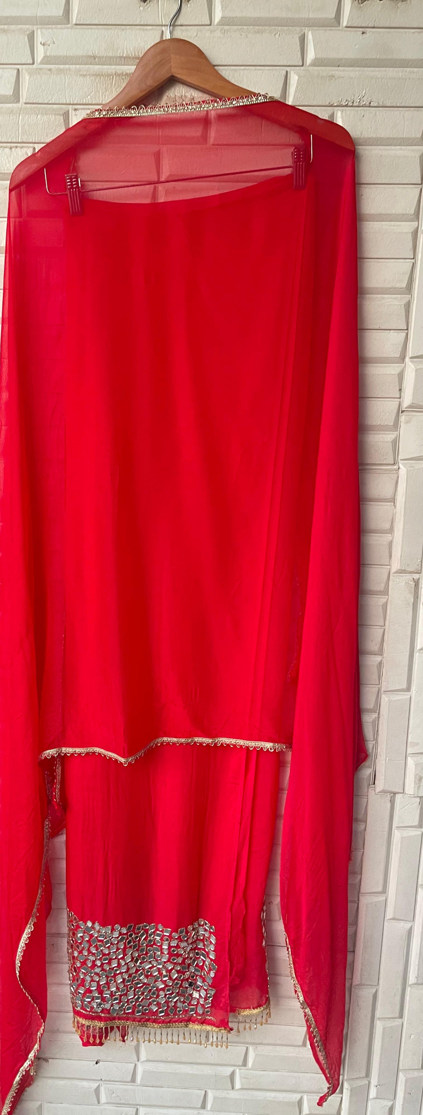 Organza unstitched ladies suit Rc17320