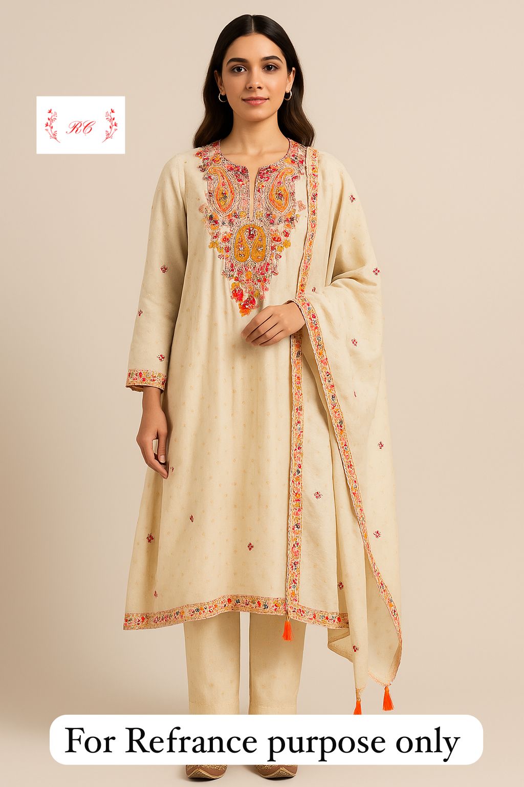 Banarasi shimmer silk unstitched ladies suit Rc17962