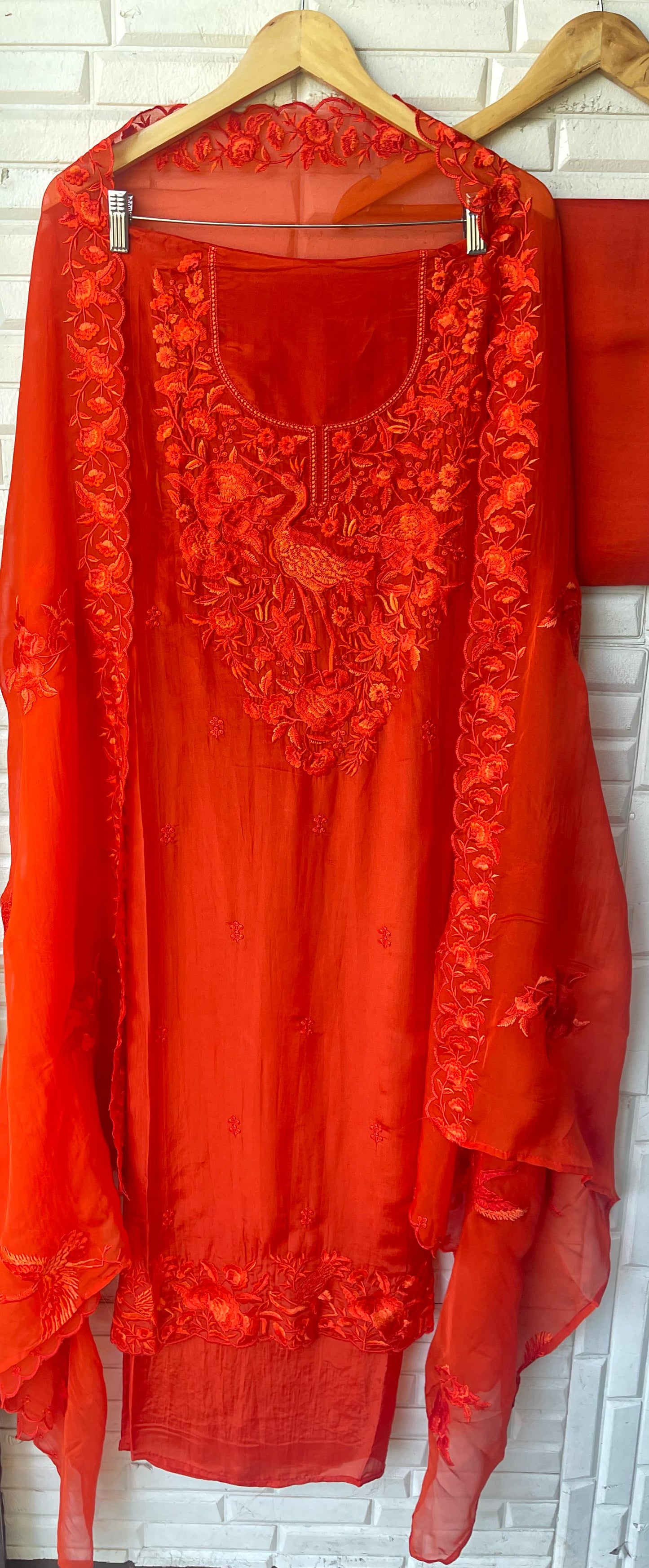 Crape silk unstitched ladies suit Rc17816 (c)