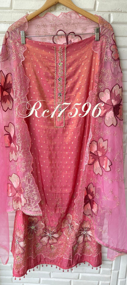 Banrasi Silk Unstitched Ladies Suit RC-17596 – view 2