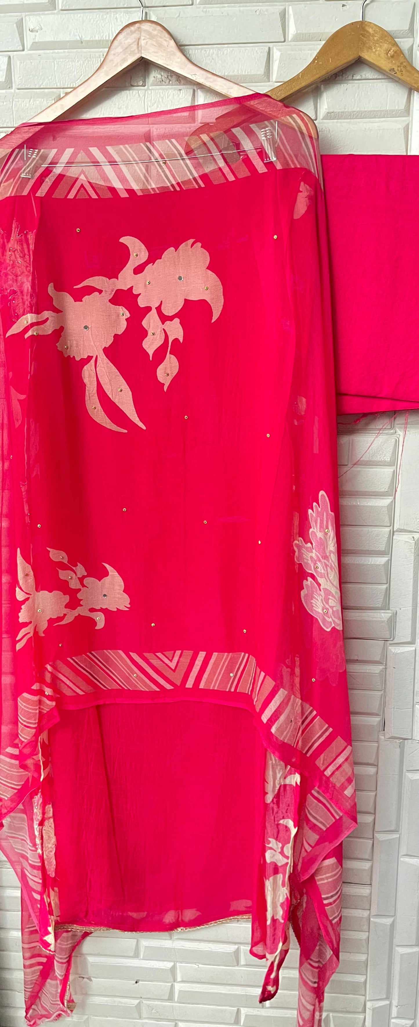 Muslin crepe unstitched ladies suit Rc17467 (a)