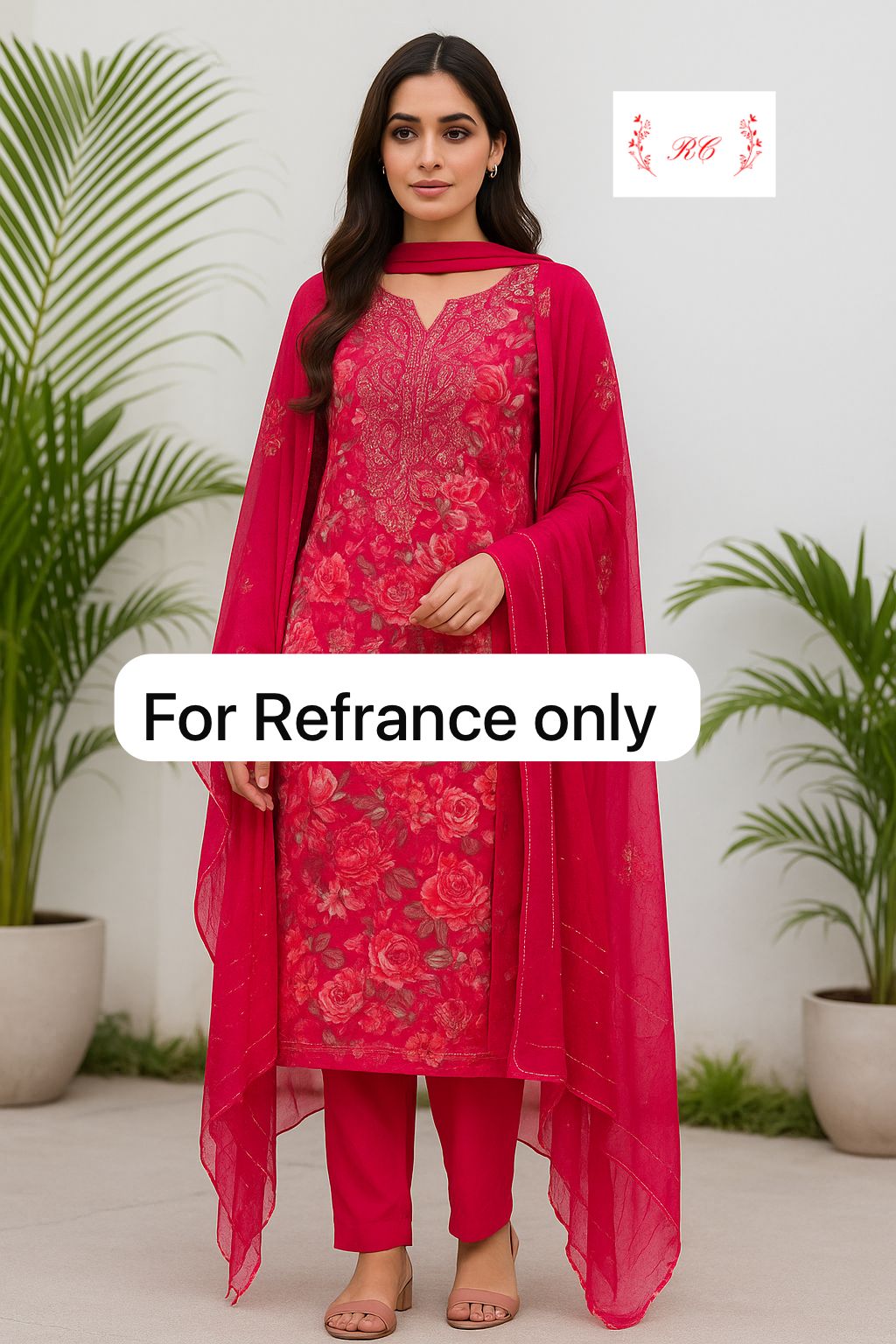 Cotton unstitched ladies suit Rc17554