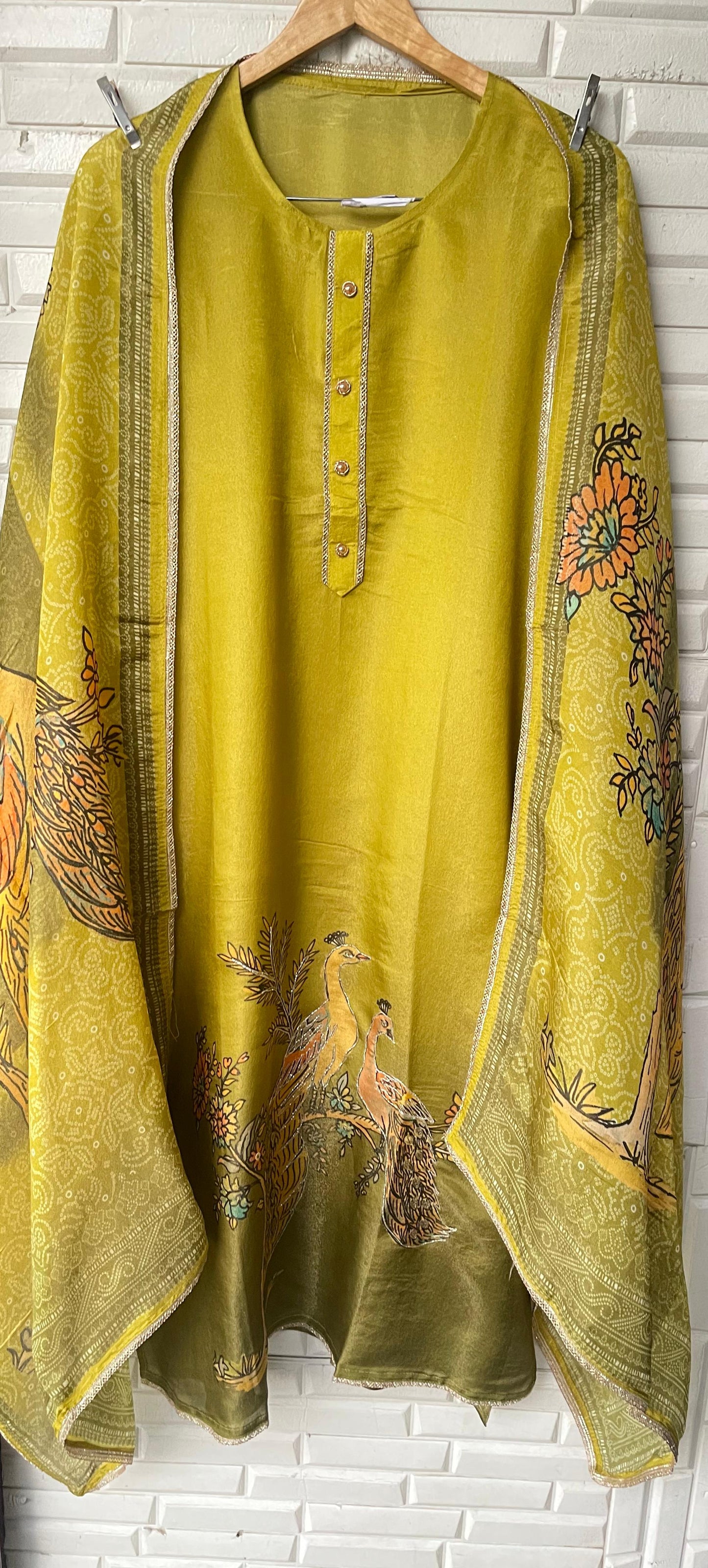 Shimmer silk unstitched ladies suit Rc17775 (b)