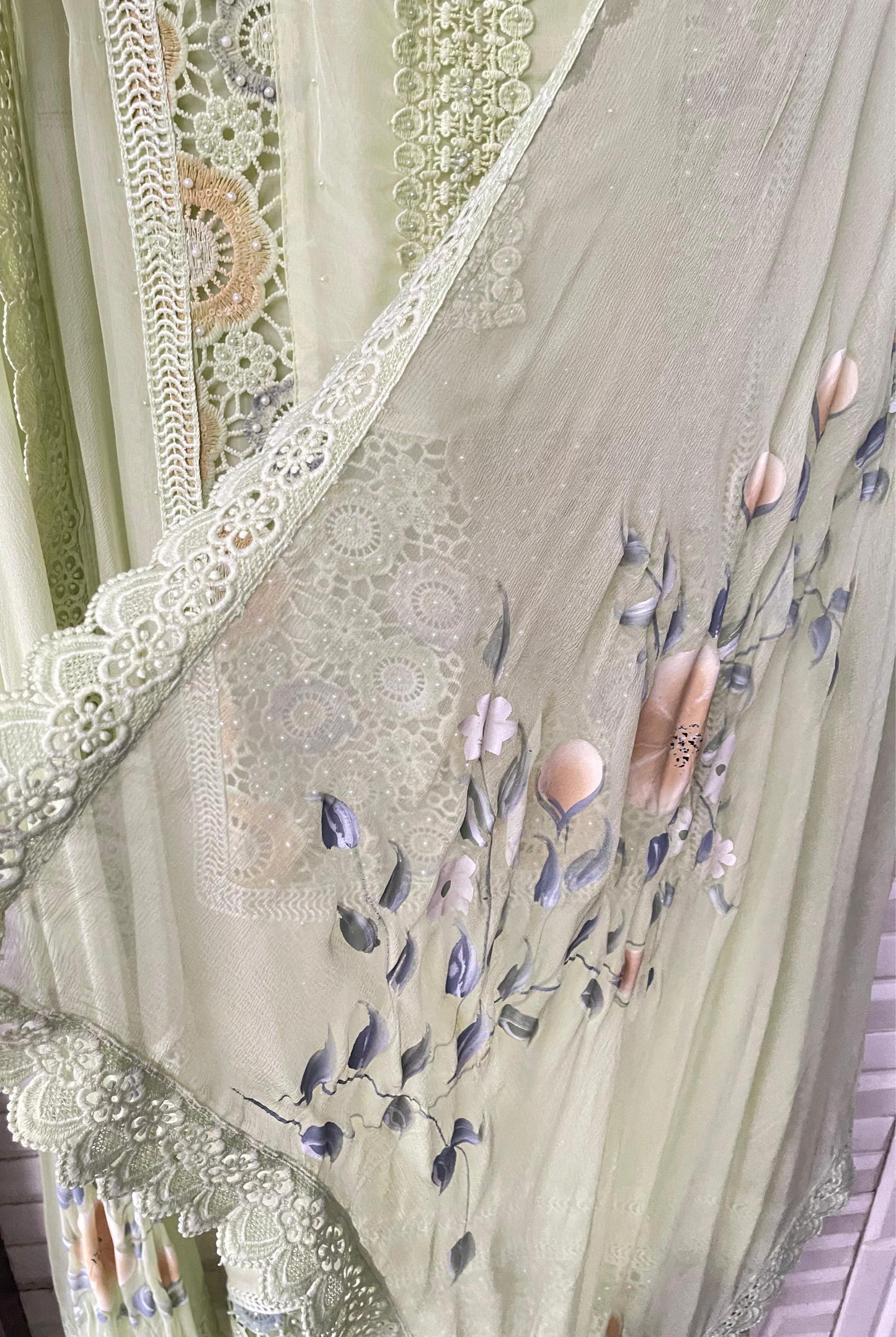 Organza Unstitched Ladies Suit Rc 17300(b)