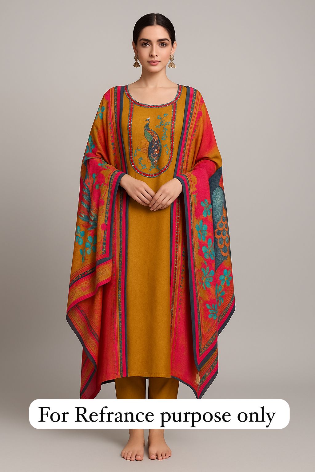 Self shimmer silk unstitched ladies suit Rc17717