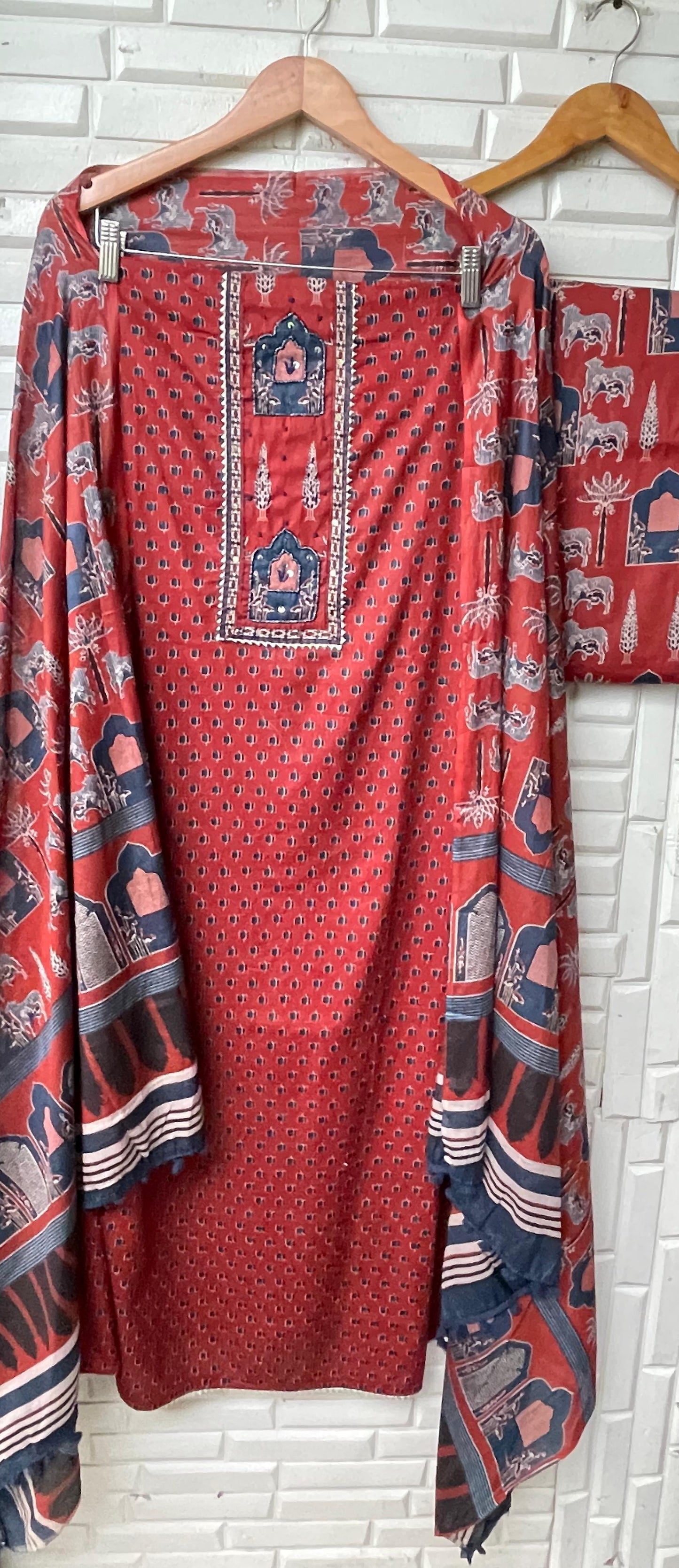 Cotton unstitched ladies suit Rc17384 (a)