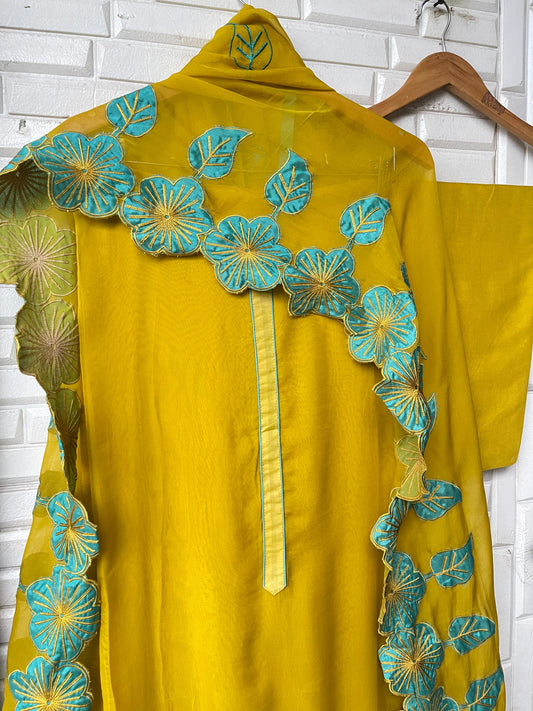 Organza unstitched ladies suit Rc17626 (b)