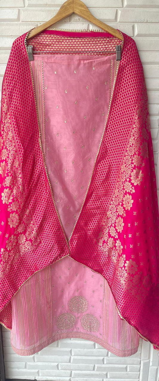 Silk unstitched ladies suit Rc15950