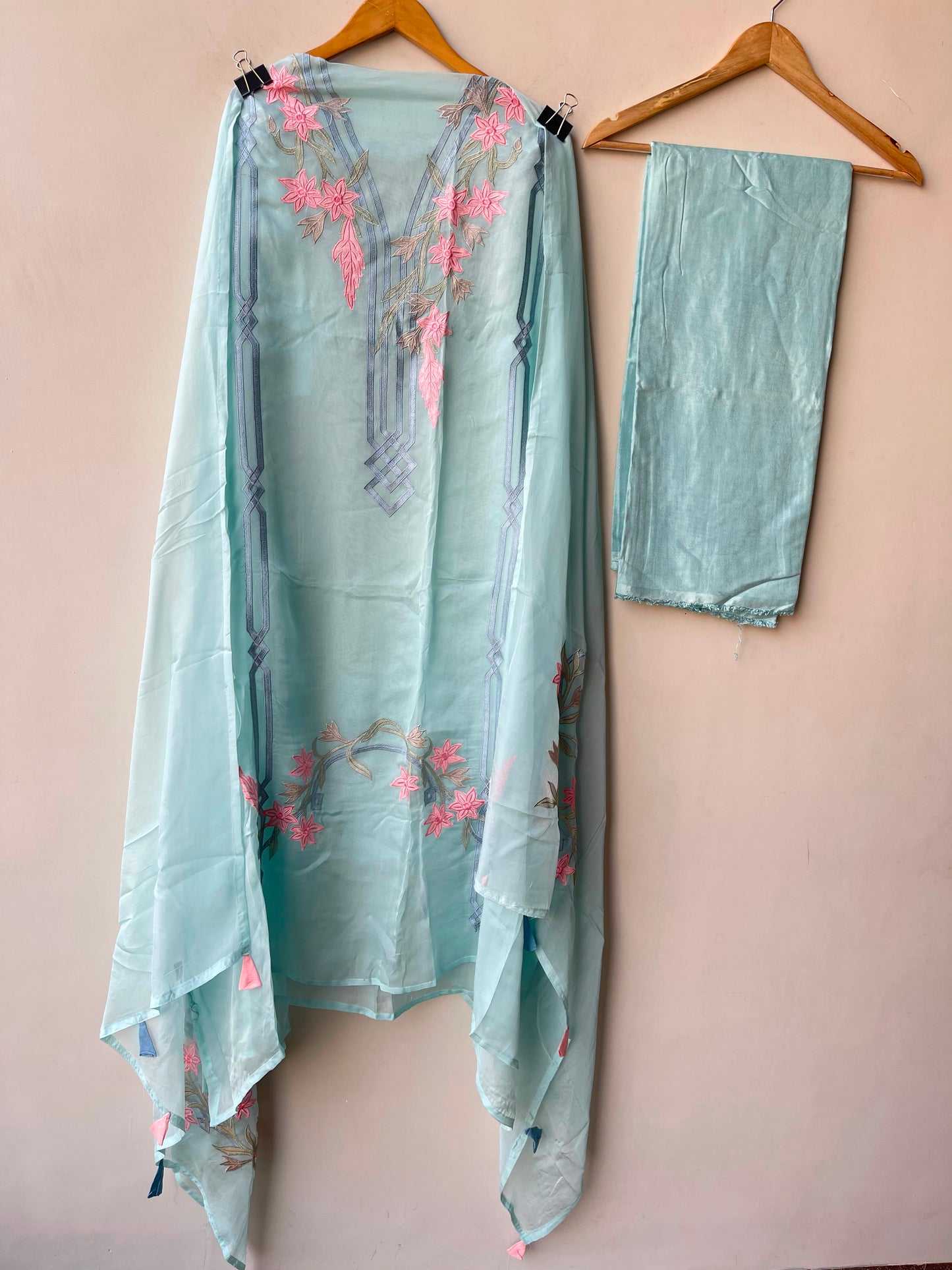 Organza Tuile unstitched ladies suit Rc19312 (b)