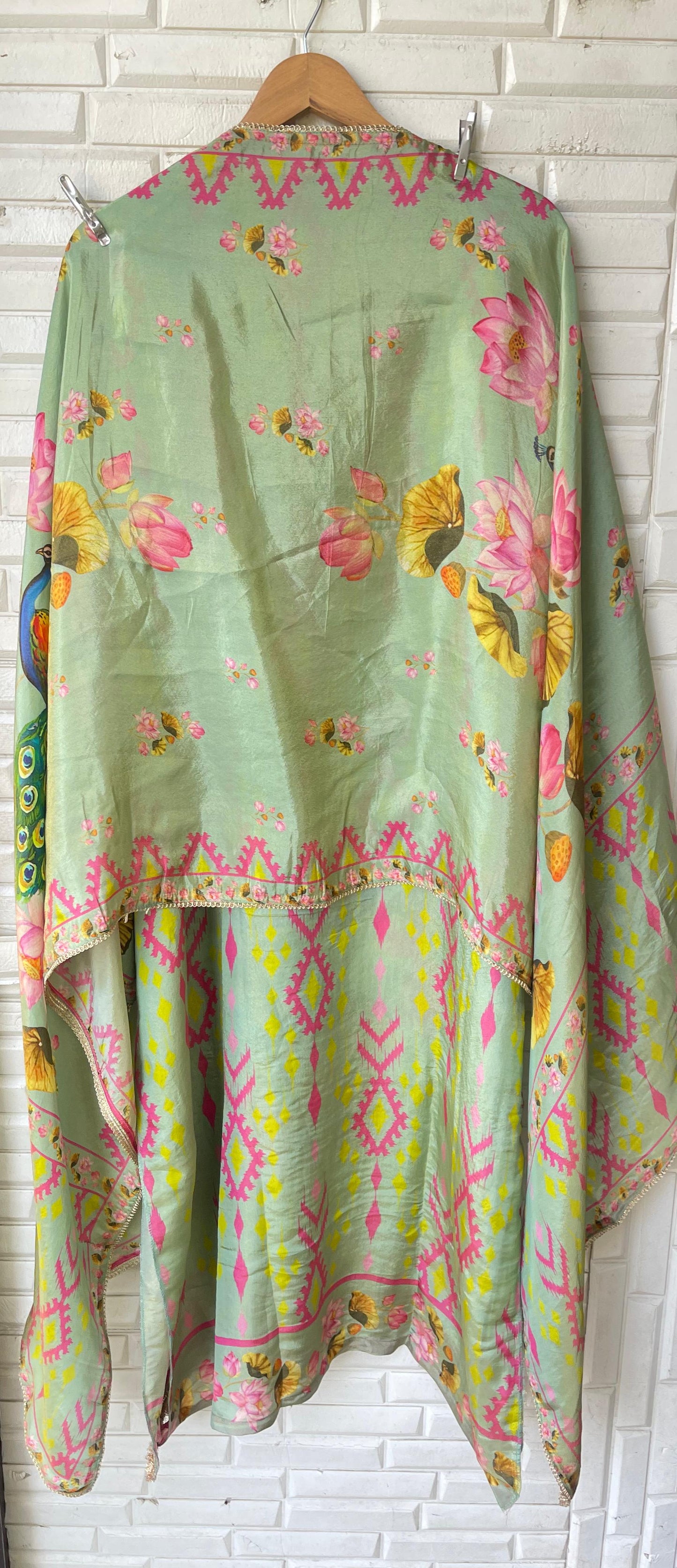 Shimmer silk unstitched ladies suit Rc17823