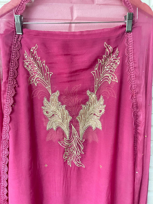 Organza Unstitched Ladies Suit Rc17369(b)