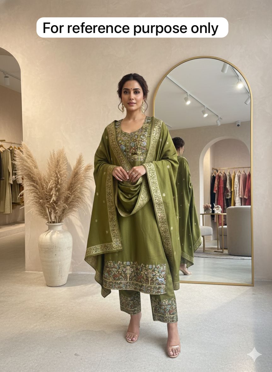 Banarasi silk unstitched ladies suit Rc18242 (b)