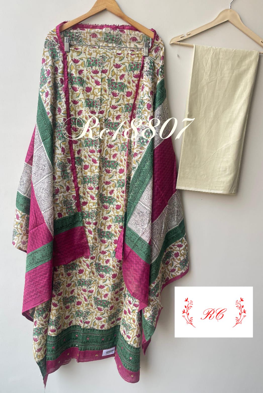 Cotton Printed Unstitched Ladies Suit RC-18807 – view 10