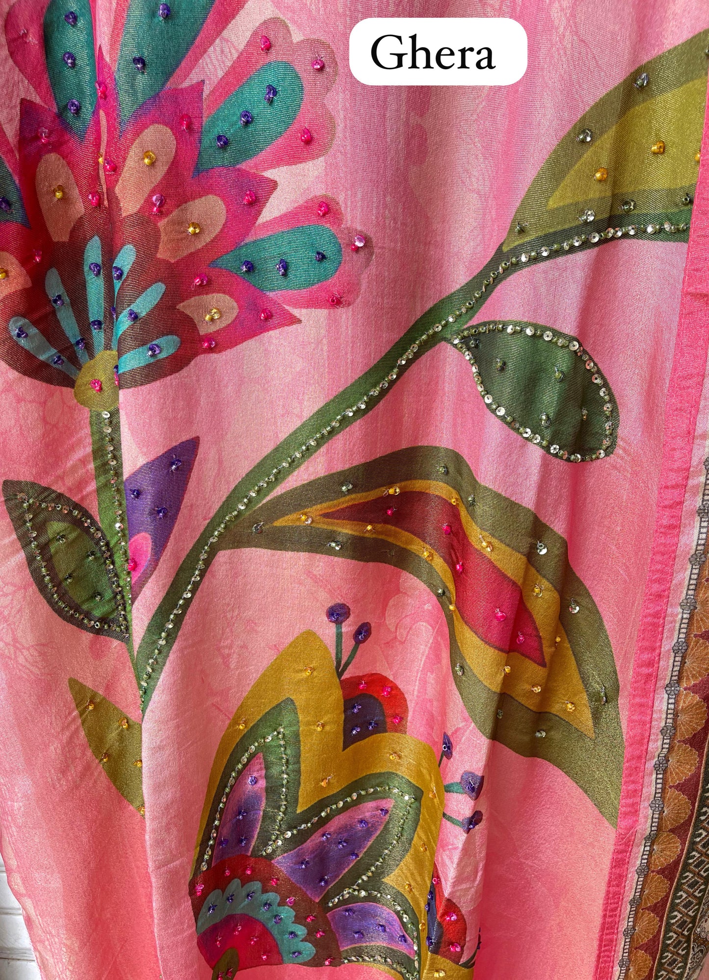 Shimmer silk unstitched ladies suit Rc17765