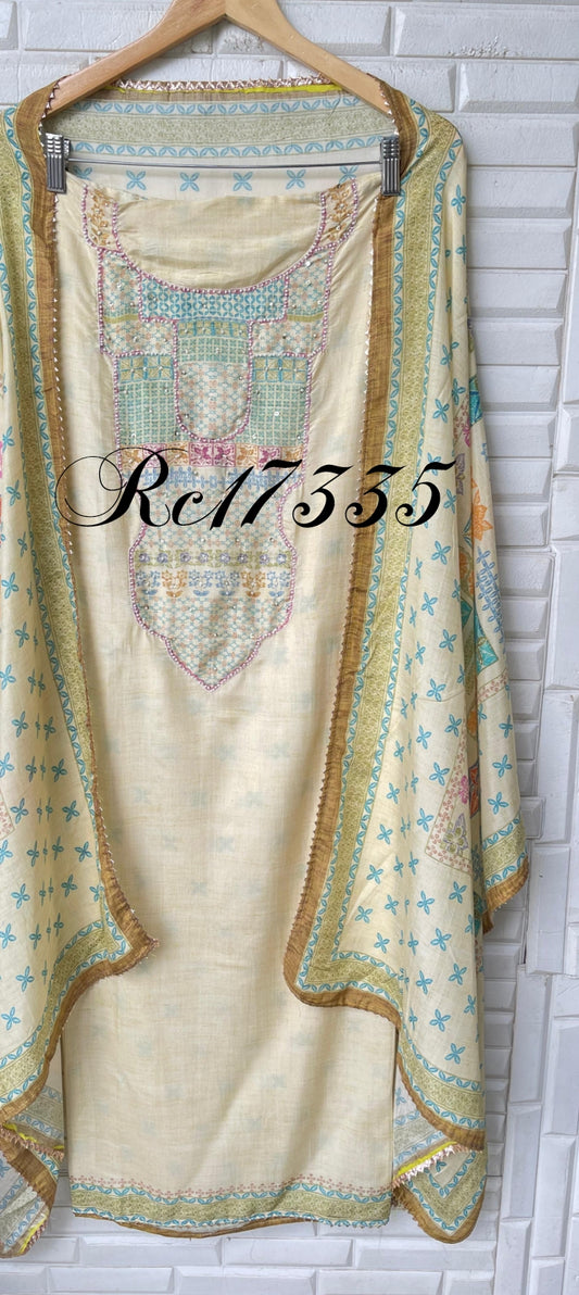 Muslin Unstitched Ladies Suit RC-17335 – view 2