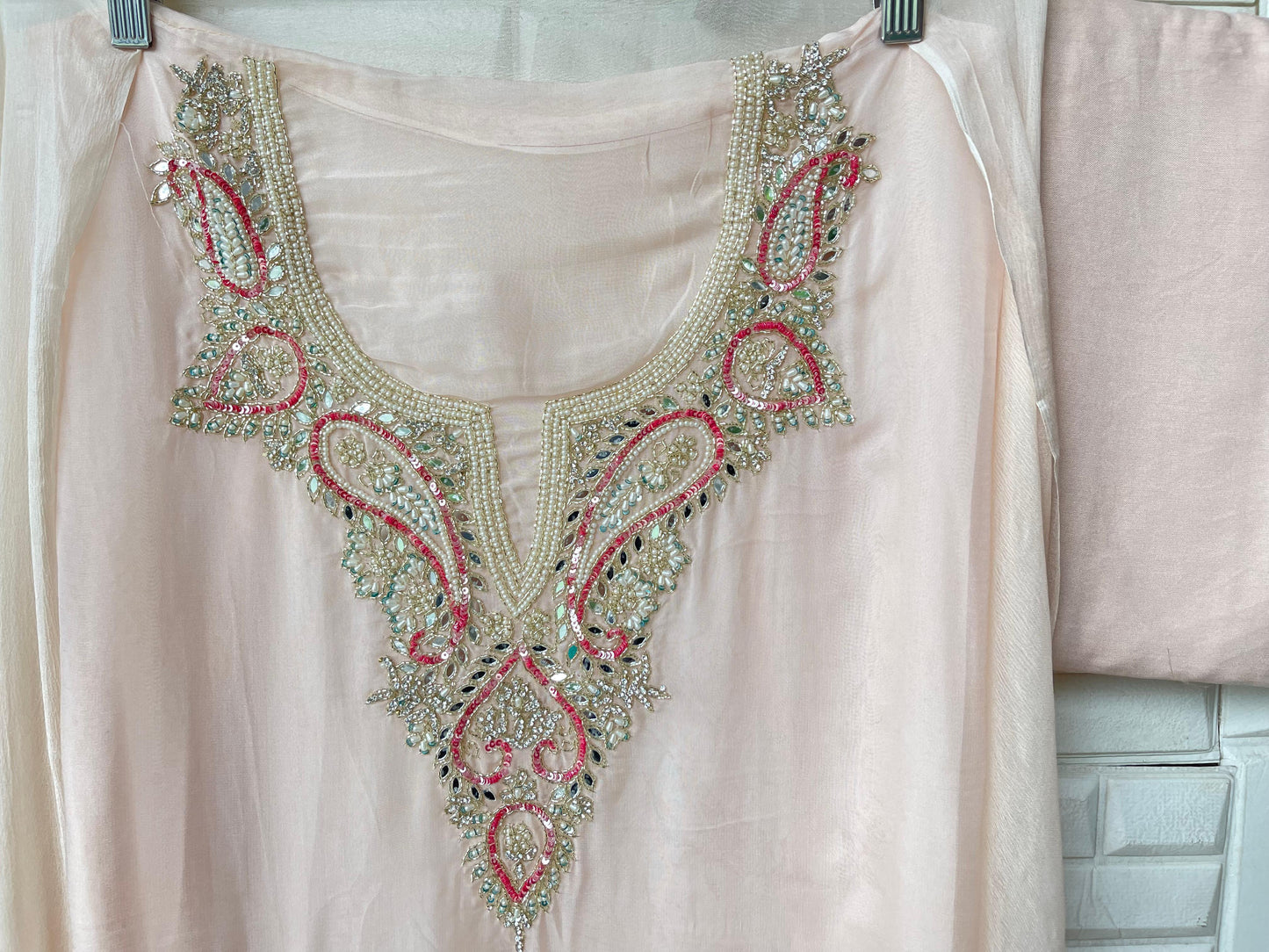 Organza unstitched ladies suit Rc17401