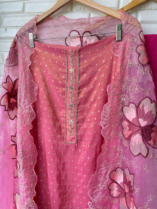 Banrasi silk unstitched ladies suit Rc17596