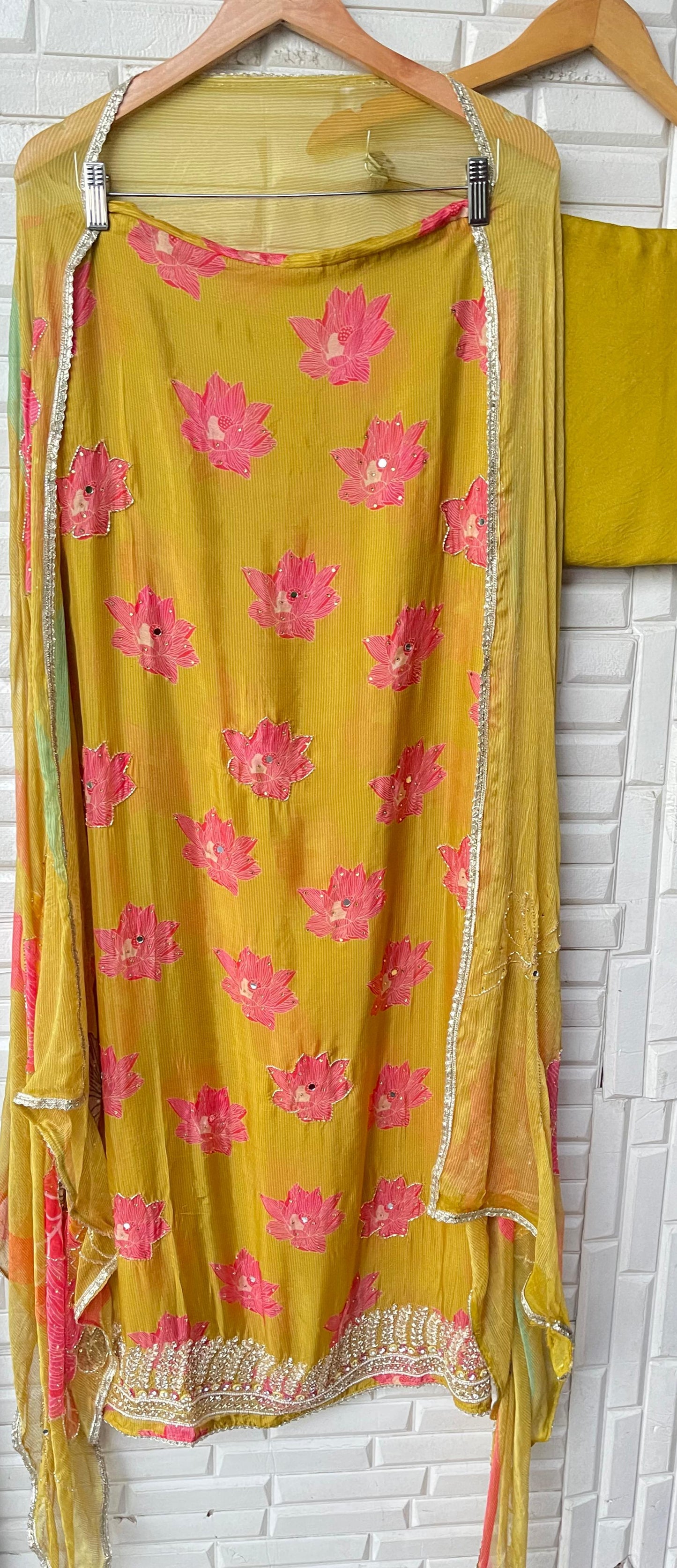 Organza unstitched ladies suit Rc173734