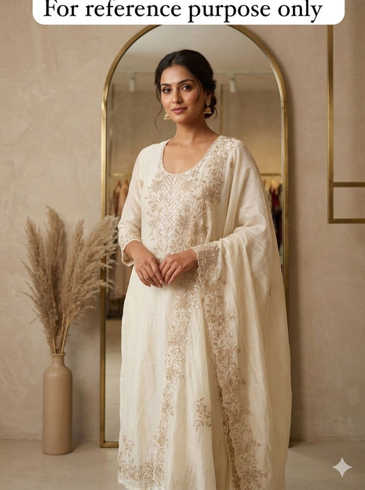 Pure mul chanderi unstitched ladies suit Rc18503 (c)