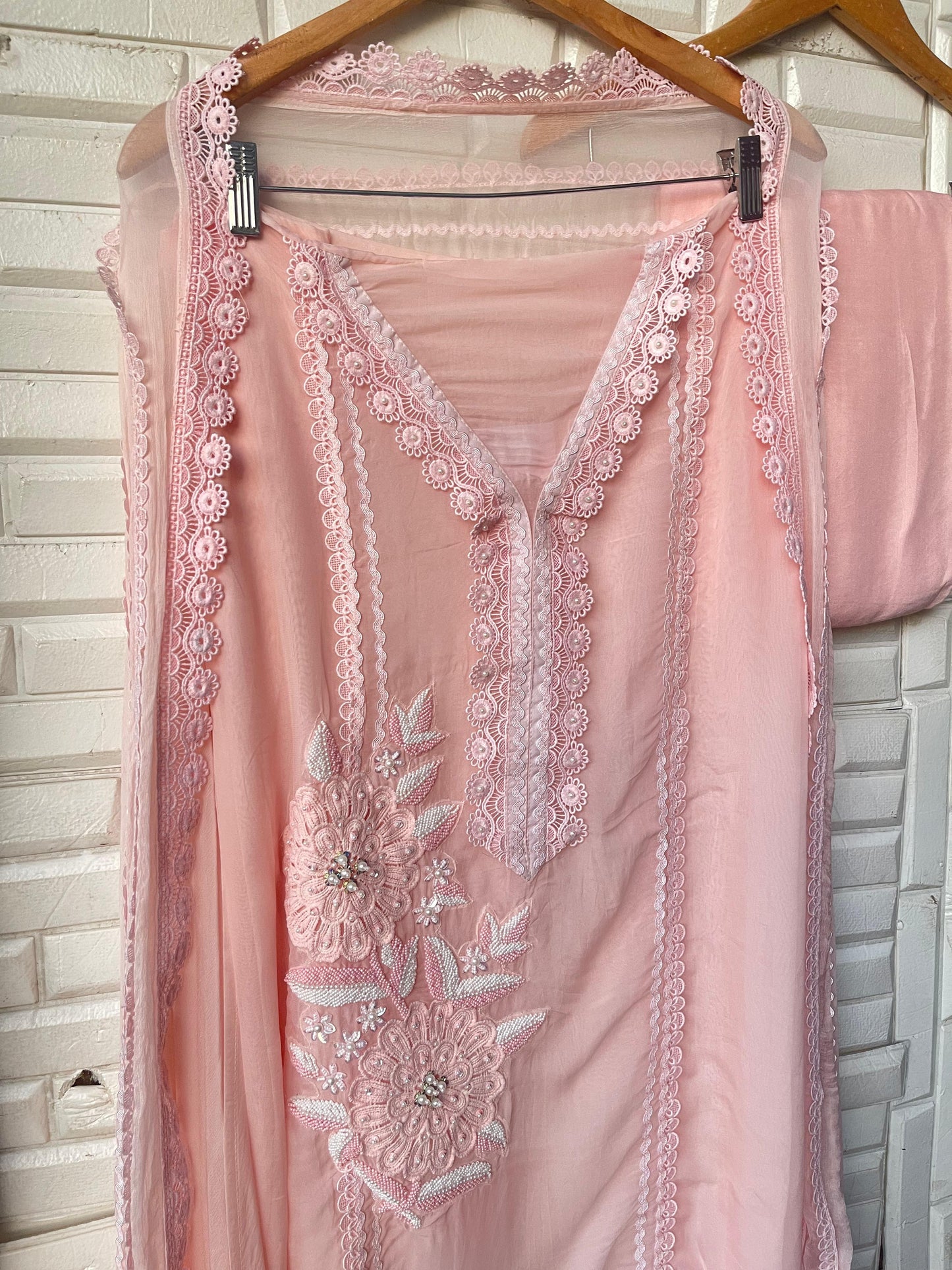 Pure organza unstitched ladies suit Rc17733 (a)