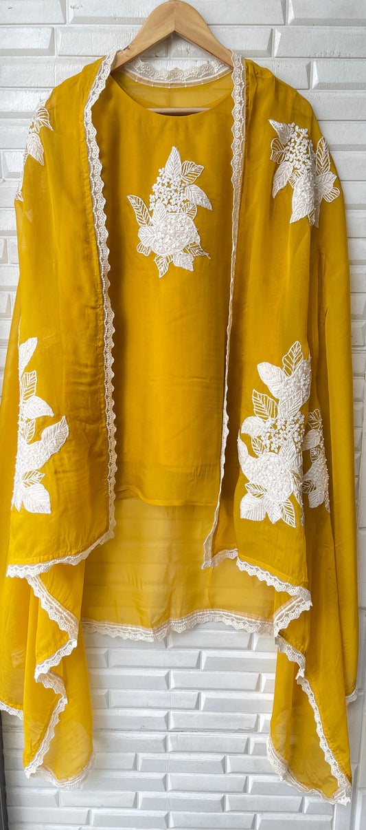 Pure Organza Ready to Wear Co-ord Sets Rc 15714