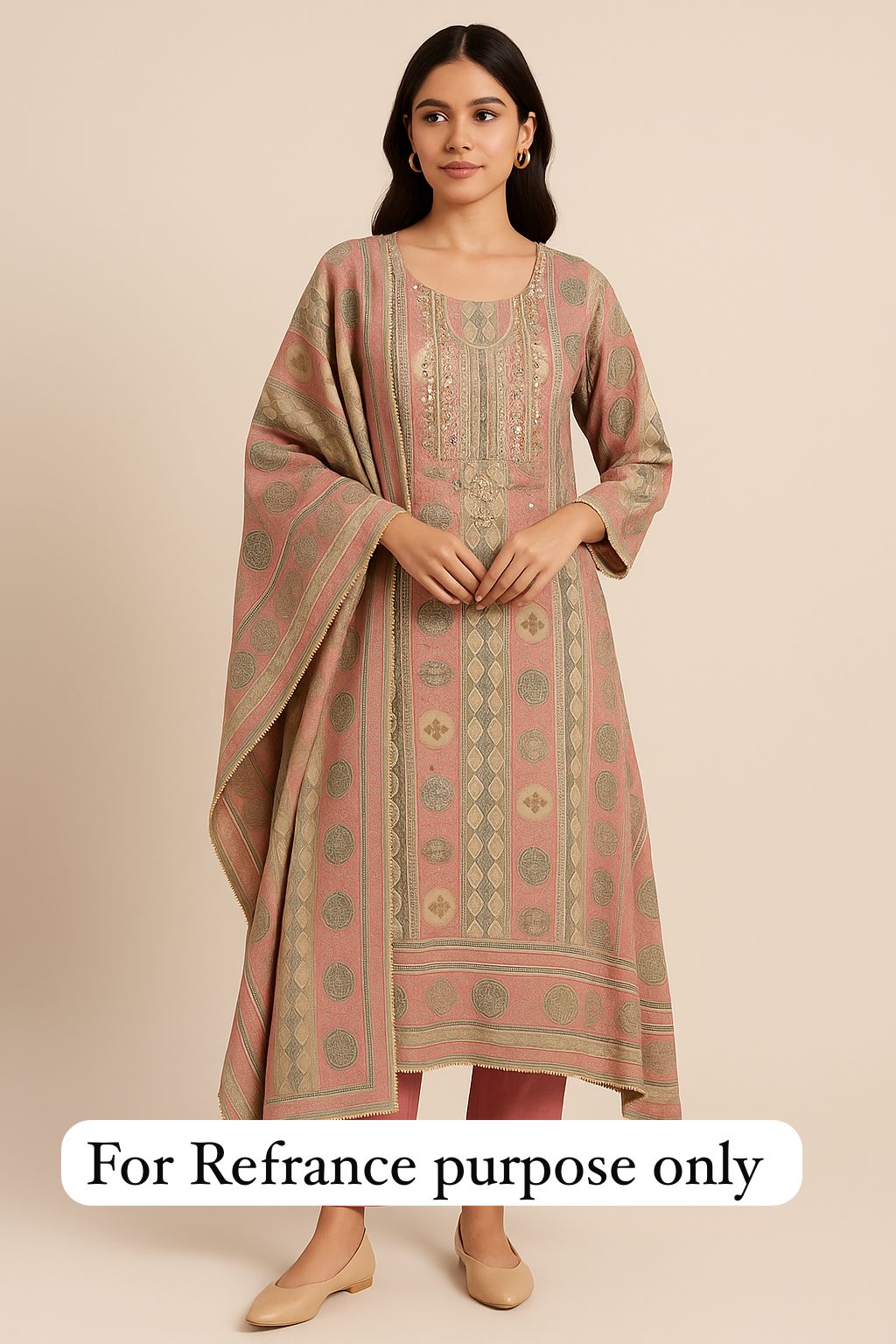 Shimmer tassar silk unstitched ladies suit Rc17679 (b)