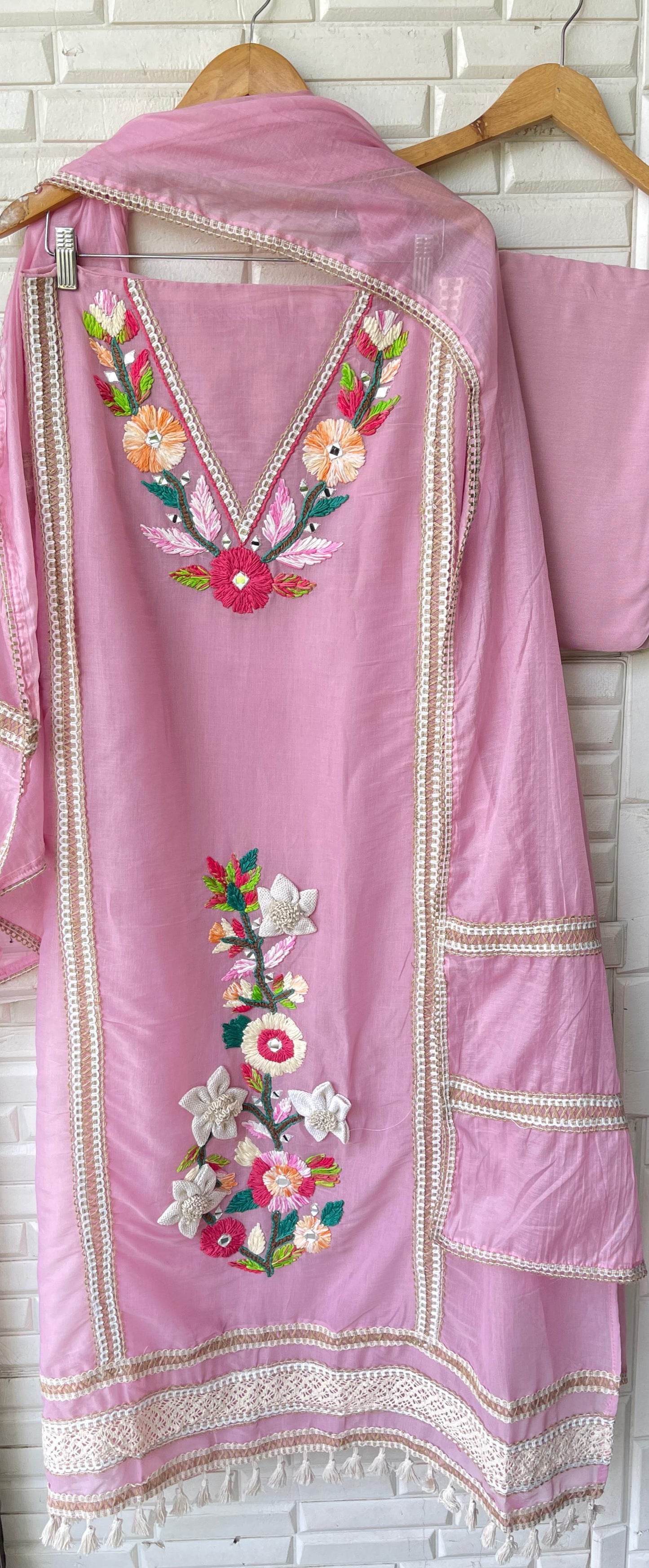 Mul chanderi unstitched ladies suit Rc17429 (b)
