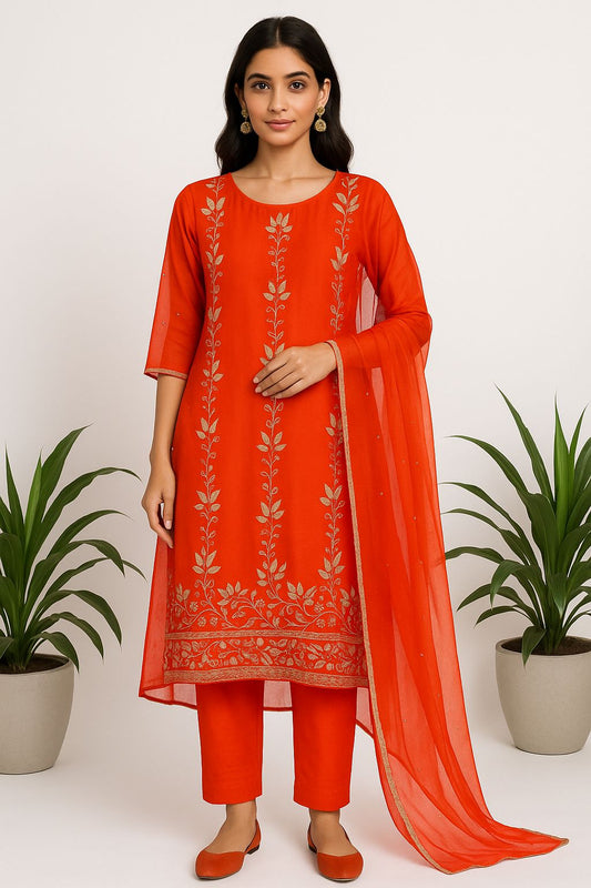 Organza unstitched ladies suit Rc17476 (a)