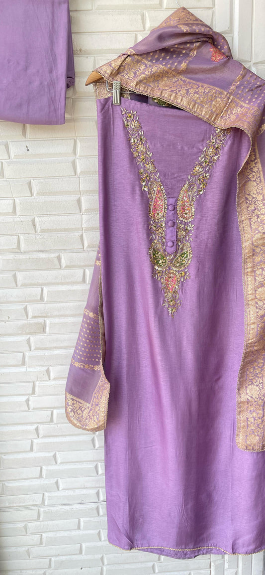 Silk unstitched ladies suit Rc16444 (b)