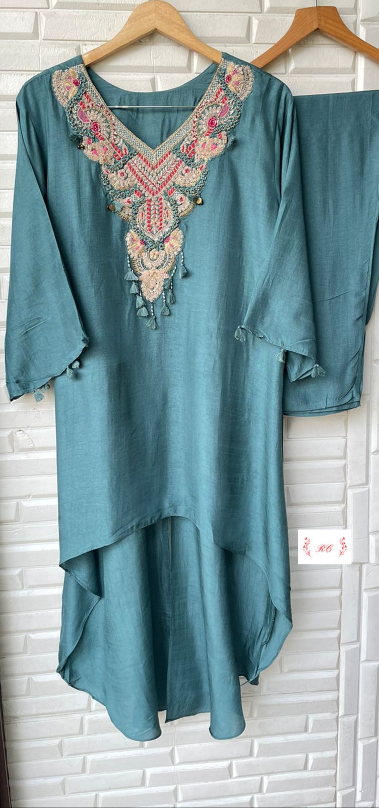 Pure Silk Ready to Wear Co-ord Set Rc 15277